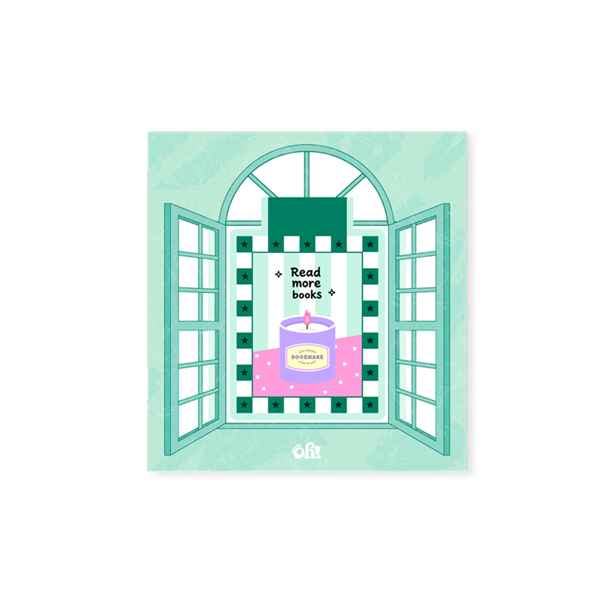 Read More Books aromatherapy magnetic bookmark with calming illustration
