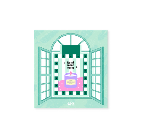 Read More Books aromatherapy magnetic bookmark with calming illustration