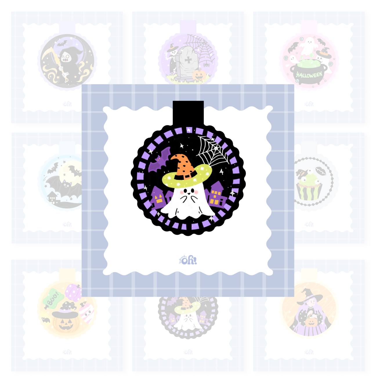 Halloween Holographic Magnetic Bookmark
